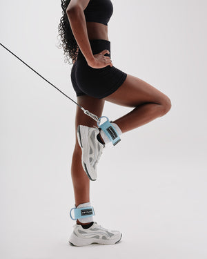 Oasis print ankle straps