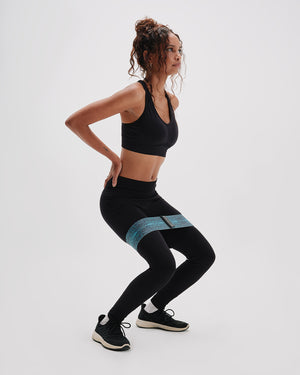 teal snake print resistance band