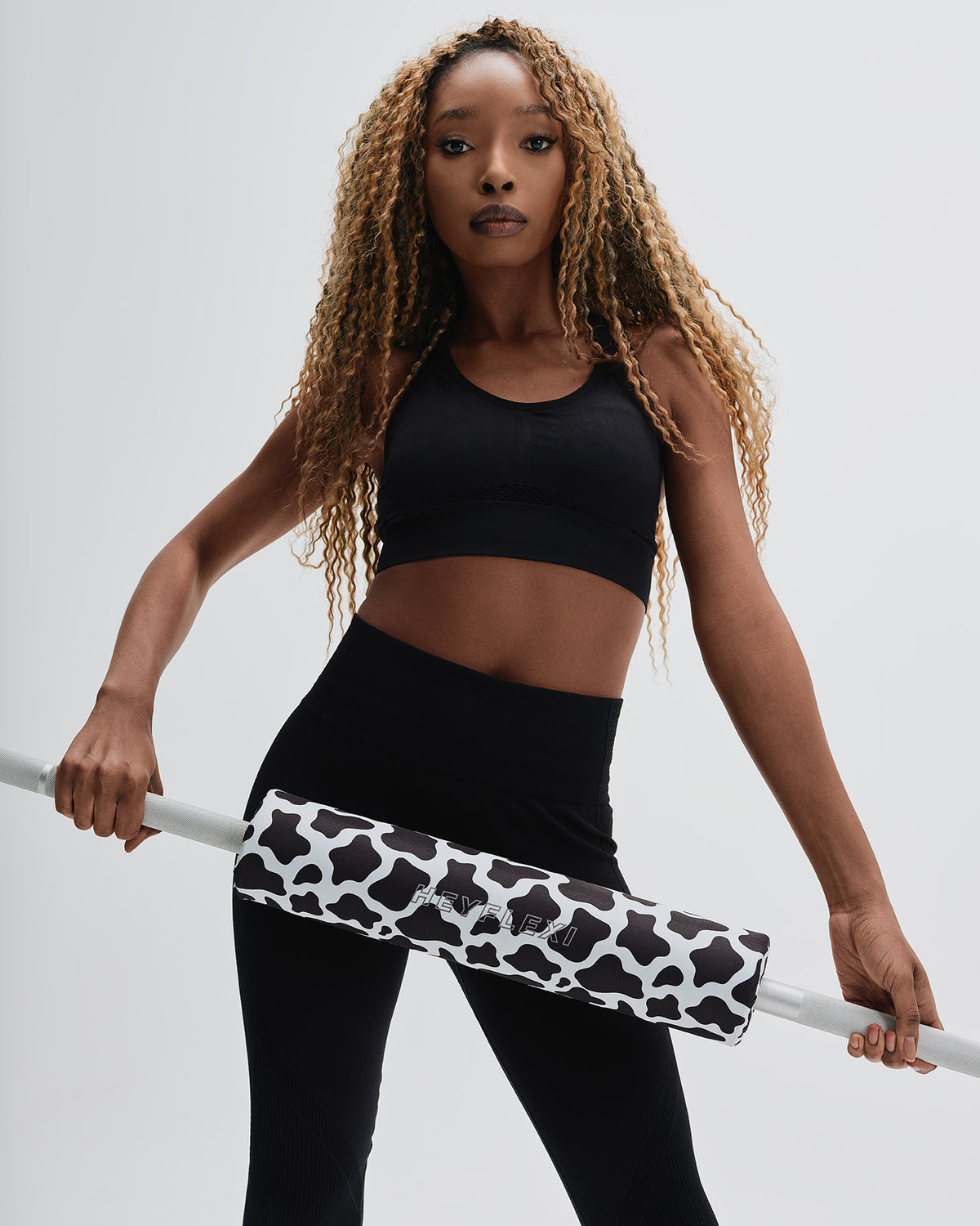 cow print barbell pad