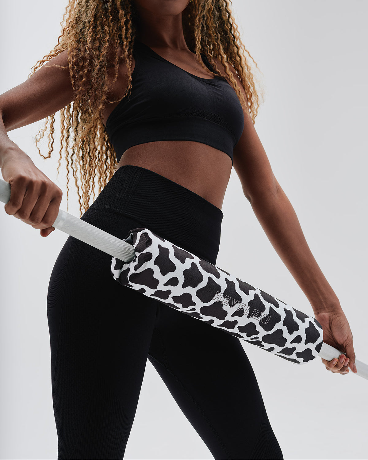 cow print barbell pad