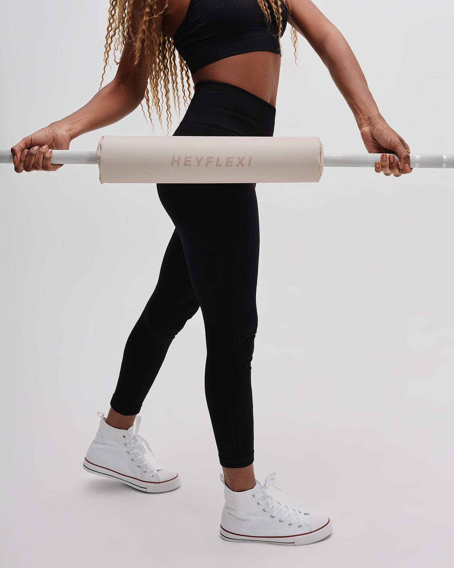 Neutral coloured barbell pad